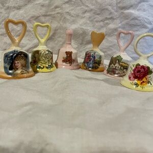 Set of 6 Decorative Miniature Bells